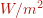 W/m^2