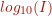 log_{10}(I)